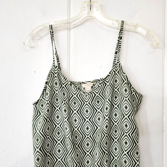 J Crew Green Boho Short Romper - Picture 2 of 4